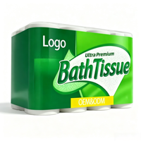 Rouleau de papier toilette en pâte vierge 2 plis, doux, épais, très absorbant, sans peluches, résistant aux déchirures, vente en gros