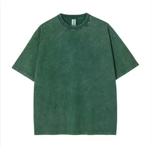 T-shirt surdimensionné personnalisé pour homme, imprimé floqué avec lettres, col rond, manches courtes, style décontracté, 100 % coton jersey - Product Image 2