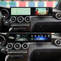 Autoradio Android à double écran 24,6'' pour Mercedes Benz C GLC W205 X253 2015-2018, unité centrale multimédia de voiture, Carplay sans fil, GPS