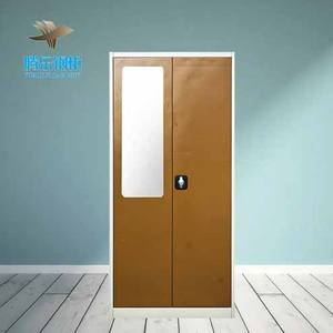 Armoire à 2 portes battantes, rangement des vêtements, casier en acier, gymnase, armoire en fer, <span class=keywords><strong>placard</strong></span> en métal, <span class=keywords><strong>placard</strong></span> de chambre - Product Image 2