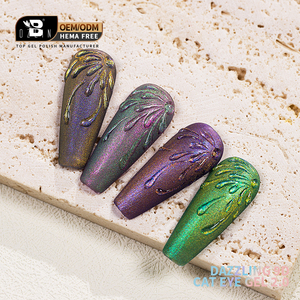Vernis Gel Semi-Permanent Effet Œil de Chat 9D Arc-en-ciel pour Ongles, Gel UV pour Nail Art, Gel Polish Effet Œil de Chat Marque Privée - Product Image 5
