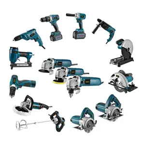 13 PCS Battery Cordless Electric Hammer Drill Multifunction Mixer Impact Wrench Screwdriver Power Tool Set Box