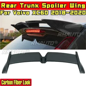 Pour Volvo XC60 2018-2020 Kit carrosserie Aileron de coffre arrière noir brillant style sport Accessoires de voiture - Product Image 1