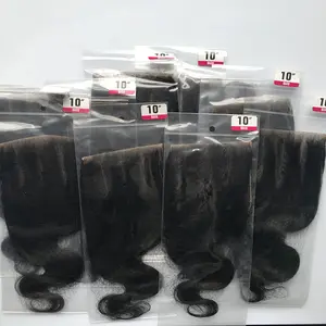 Barato Hd Swiss Lace Closure Lace Frontal 4x4 5x5 13x4 13x6Cierre de cabello brasileño Paquetes de tejido de cabello humano brasileño con cierre