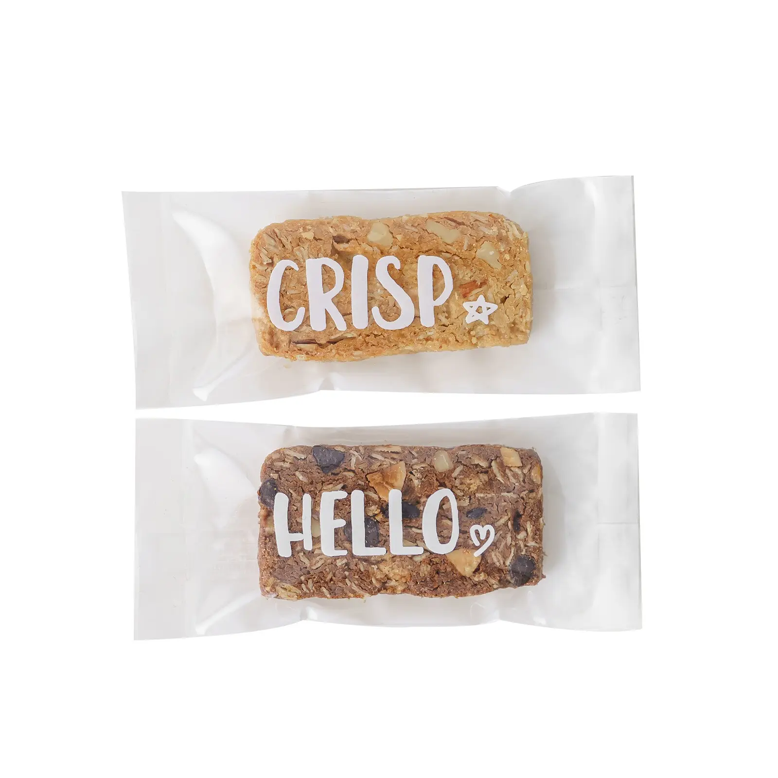 Nuovo sacchetto di cottura personalizzato per biscotti di farina d'avena