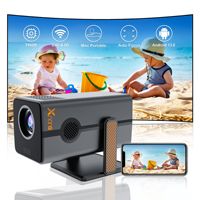 Projecteur intelligent WIFI HM103A, Android 13, 1080P, mini-projecteurs pour cinéma maison, camping et fêtes