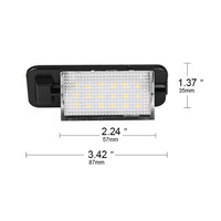 Éclairage de plaque d'immatriculation adapté aux E36/318i/320i/M3, éclairage de plaque d'immatriculation LED