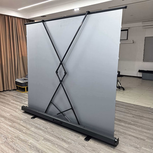 Nouvel Arrivage Écran de <span class=keywords><strong>Projection</strong></span> Manuel 4K 100 pouces 16:9 ALR <span class=keywords><strong>Gris</strong></span> Cristal à Tensionnement par Tabulation, Mobile et Portable pour Utilisation Extérieure - Product Image 2