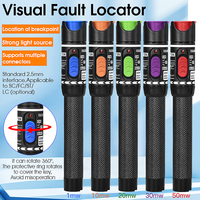 COMPTYCO Stylo de test à fibre optique 1-50 mW, détecteur de source de lumière rouge, détecteur de point de rupture, stylo laser VFL, localisateur de défaut visuel 1-50 km
