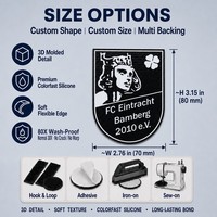 Insigne en silicone pour club de football, emblème uniforme pour chaussures et baskets, présentation unifiée, partenaire de fabrication en gros