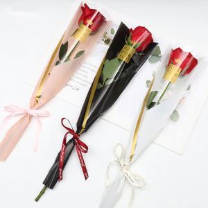 50 pièces/paquet, sac à fleurs en forme de couronne, bouquet de roses, papier d'emballage pour fleurs, emballage floral - Product Image 1