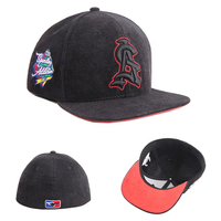 Gorras de Béisbol Vintage de 5 Paneles Bordadas al por Mayor, Gorras Snapback de Pana con Visera Plana para Hombre, Estilo Hip Hop y Deportivo