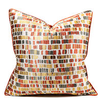 Housse de coussin de luxe 20x20 pouces décoratif ferme canapé taie d'oreiller géométrique Art Design jeter taie d'oreiller