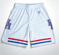 Shorts de basketball personnalisés pour hommes, shorts de sport en mesh respirant, 10 MOQ, support OEM, sublimation du logo
