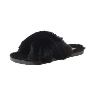 Rosa de <span class=keywords><strong>las</strong></span> mujeres de Casa diapositivas de Furry zapatillas casa peludo diapositivas Zapatillas de piel para mujeres - Product Image 1
