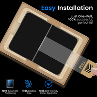 Protection d'écran pour tablette iPad en verre trempé 9H, écologique, recyclable, couverture intégrale, applicateur sans poussière