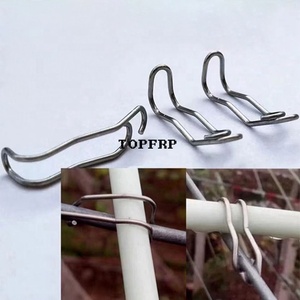 Fiberglass <b>Rod</b> Fixed Vegetable Shed Bracket Cross Buckle Steel Wire Buckle - Product Image 4
