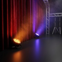 Projecteur LED sans fil à batterie 6-en-1 RGBWA+UV IP65 étanche avec contrôle DMX512 et application pour éclairage de scène extérieur et mariages