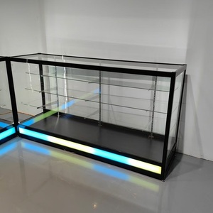 Vitrine en verre <span class=keywords><strong>KEWAY</strong></span>, sur mesure, avec éclairage LED fluide, taille personnalisable - Product Image 6