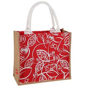 Vente en gros logo personnalisé chanvre lin toile de jute jute coton fourre-tout Gunny plage sacs fabricants approvisionnement - Product Image 1