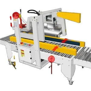 Caja de embalaje de teléfono móvil con solapa automática neumática, sellador de cajas de leche, máquina de sellado de cartón