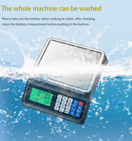 Balanza electrónica de 30kg, balanza de precios, peso de alimentos, pantalla LCD, balanza de precios