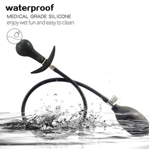 Inflable Anal Plug Pump Dildo <span class=keywords><strong>Butt</strong></span> Expander Bondage BDSM Juguetes sexuales para hombres y mujeres - Product Image 6