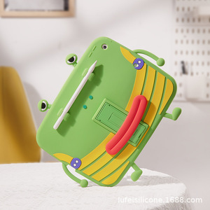 Custodia protettiva in silicone per <span class=keywords><strong>iPad</strong></span> Air3/Air4/Air5 10.2/11 con design a cartone animato di rana con bocca grande, custodia morbida antiurto e antiabrasione - Product Image 5