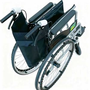 工場卸売 軽量 手動折りたたみ式 炭素鋼製 手押し式 障害者用車椅子 レザーシート PIN GUAN PG-2 8インチ 24インチ ソリッド - Product Image 4