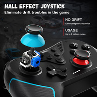 Joystick T43 untuk Switch Pro Gamepad dengan Fungsi Getaran Gyroscope NFC Wake-up Pengontrol Game Nirkabel