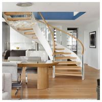 Escalier Circulaire Intérieur Préfabriqué à Haute Résistance pour Villa, Maison, Centre Commercial, Projet de Construction