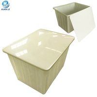 Bac à poisson rectangulaire en plastique de qualité alimentaire, durable, empilable, grande taille 300L