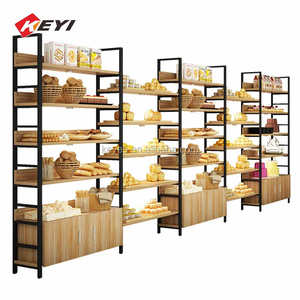 Farmers Market ขนมปังจอแสดงผล4 Slatted ชั้นวางแร็คสำหรับขนมปัง - Product Image 4