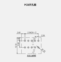 Bloc de bornes à ressort sans vis pour PCB 2,5/2,54 mm, connecteur de borne sans vis