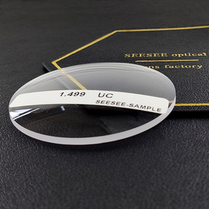 도매 광학 렌즈 Cr39 1.499/1.50 싱글 비전 UC 코팅되지 않은 65mm 안과 수지 렌즈 - Product Image 2