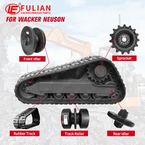 Track Compact Track Loader Undercarriage Parts Front Idler Rear Idler Sprocket Bottom Roller Rubber Track FOR Wacker Neuson SM Series