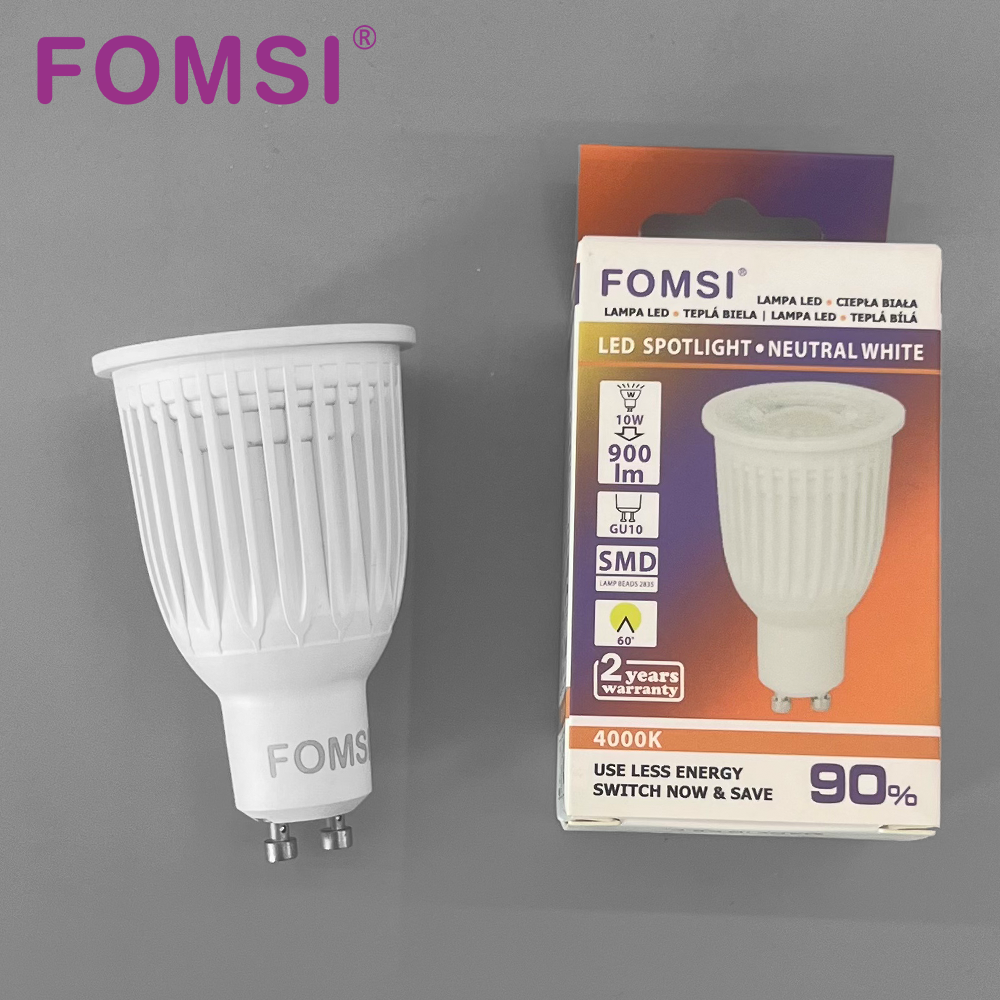 FOMSI GU10 чашка для лампы 10 Вт Высокое качество без мерцания Gu10 прожектор Светодиодная лампа прожектор для внутреннего освещения