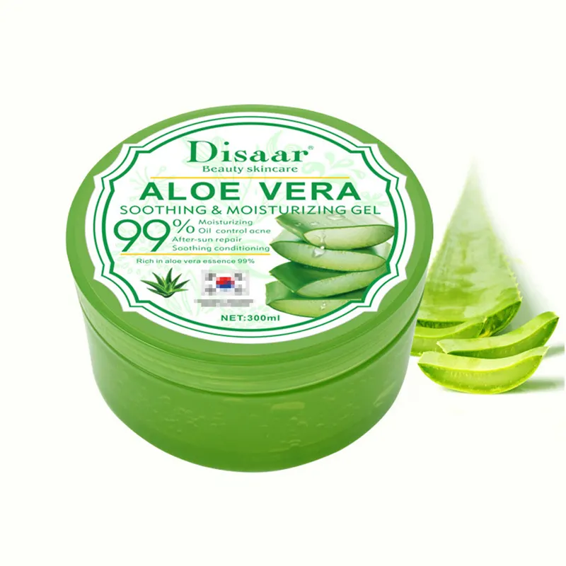 Disaar 99% planta de aloe vera, orgânico, após reparo do sol, anti acne, gel adulto transparente, 3 anos da noite