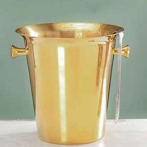 3l 5l argento oro <span class=keywords><strong>nero</strong></span> lucido Champagne birra vino rosso in acciaio inox <span class=keywords><strong>secchiello</strong></span> per il ghiaccio bar ktv hotel ristorante - Product Image 6
