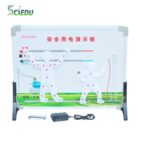 Tablero de Demostración de Uso Seguro de la Electricidad SCIEDU, Panel de Enseñanza de Seguridad contra Descargas Eléctricas para Educación Física y Eléctrica
