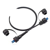 Adaptateur optique étanche Duplex LC SC MPO IP67 LSZH, câble de raccordement à fibres optiques, connecteurs rapides, utilisation extérieure, 5G 4G 3G 100m ODVA