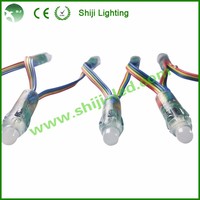 SHIJI 12V Étanche Pleine Couleur GS8208 12mm IP68 Projecteurs LED en Plastique Type Balle Garantie 2 Ans Angle de Faisceau 120° IRC 85 Aménagement Paysager