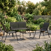 Ensemble de meubles de table et chaises KD pour l'extérieur, 4 pièces, pour jardin, parc, terrasse