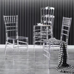 Chaises d'événements pas chères, chaises de mariage, chaises transparentes pour salles de banquet, chaises de réception - Product Image 2