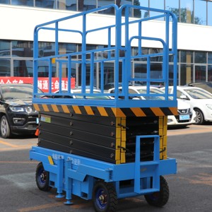 Plateforme élévatrice à ciseaux hydraulique mobile, personnalisation disponible, hauteur maximale 8m, capacité 2 personnes, portable - Product Image 2