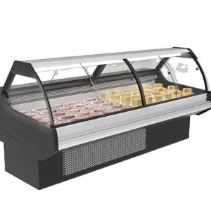 commercial deli/fresh meat display counter chiller meat refrigerated showcase