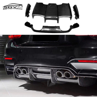 Diffuseur arrière en fibre de carbone style PSM pour BMW F80 F82 M3 M4, lèvre de pare-chocs arrière style PSM