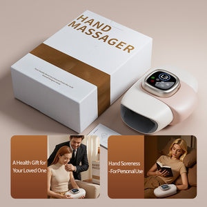 เครื่องนวดนิ้วมือแบบแรงดันอากาศ ลดราคาพิเศษ พร้อมระบบทำความร้อน สำหรับนวดฝ่ามือ นิ้วมือ และข้อต่อข้อมือ ใช้แบตเตอรี่ KC - Product Image 6