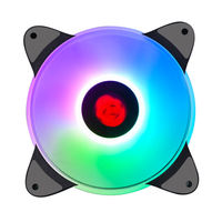 Vente en gros UFO 4pin automatique RGB lumières 6pin contrôle externe boîtier d'ordinateur ventilateurs de refroidissement par air 12cm