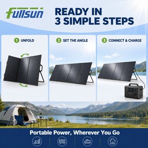 Bifacial Foldable <b>Solar</b> <b>100w</b> 110w 200w 300w 400w Folding PV 28% High Efficiency for Outdoor UV-400-4 High Efficiency 28% Convers - Product Image 5